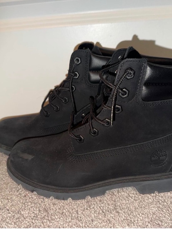 Timberland Shoes - Timberland Woman’s Black Nubuck Lace-Up Work Boots